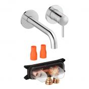 Damixa Iris komplet håndvaskarmatur til indbygning - Krom