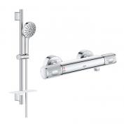 Grohe Precision komplet brusesystem m/Joy+ håndbruser - Krom