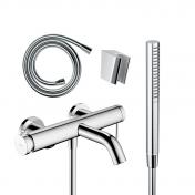 hansgrohe Tecturis komplet badekararmatur m/Eco slim h�ndbruser - Krom