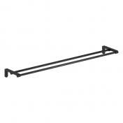 Damixa Zen dobbelt hndkldestang 800 mm - Mat sort