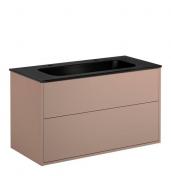 Gustavsberg Artic 100 m�bels�t m/sort dobbeltvask - Fersken