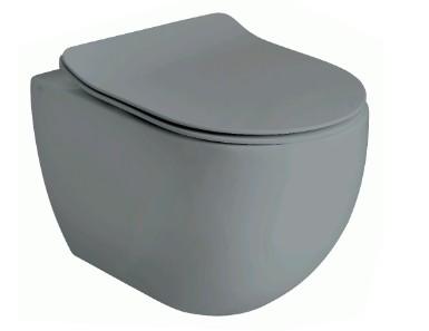 Lavabo Glomp rimless væghængt toilet - Mat grå Lavabo Glomp rimless væghængt toilet - Mat grå