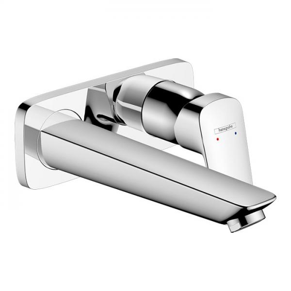 hansgrohe Logis håndvaskarmatur til 2-huls indbygning i væg 19,5 cm - Krom