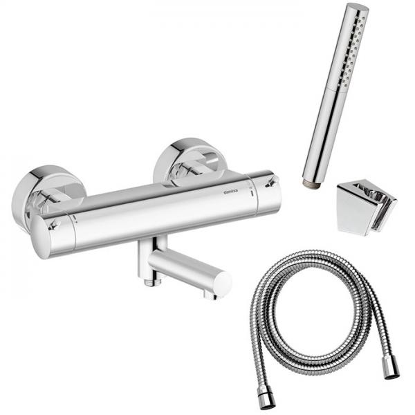 Damixa Iris komplet badekararmatur - Krom Damixa Iris komplet badekararmatur - Krom