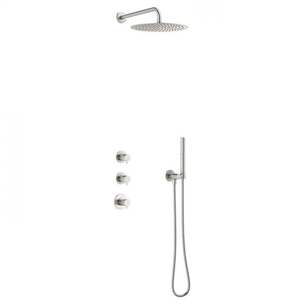 Damixa Iris XS 1 300 brusesæt til indbygning - Steel Damixa Iris XS 1 300 brusesæt til indbygning - Steel