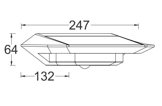 Lutec Ghost Solar udendørslampe m/PIR-sensor og solceller