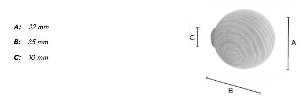 Beslagsboden B406 møbelknop i træ - Lys ask Beslagsboden B406 møbelknop i træ - Lys ask