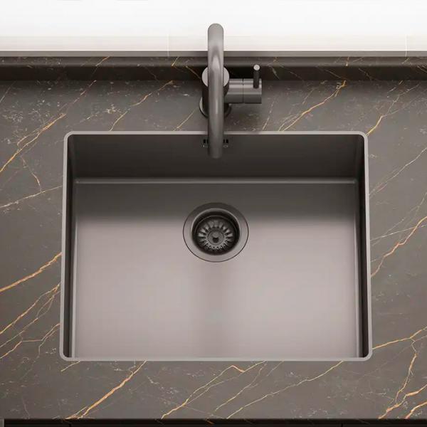 Lavabo Kubus 500 Soft Slim køkkenvask - Dark bronze Lavabo Kubus 500 Soft Slim køkkenvask - Dark bronze