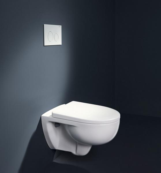 Geberit Renova v&aelig;gh&aelig;ngt toilet m/TurboFlush og toilets&aelig;de