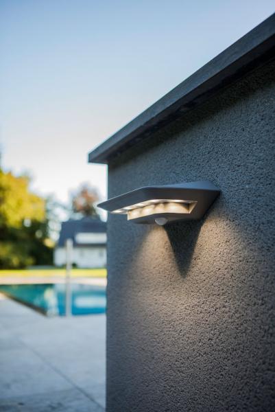 Lutec Ghost Solar udendørslampe m/PIR-sensor og solceller