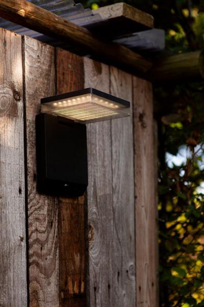 Lutec Moze Solar udendørslampe m/solceller - Sort