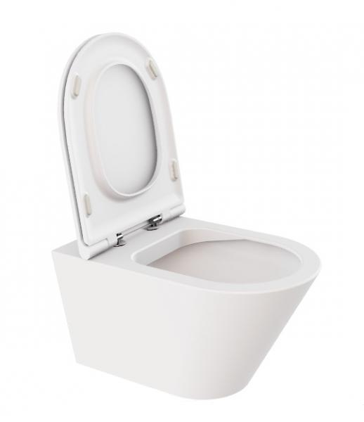 Lavabo Forma rimless v&aelig;gh&aelig;ngt toilet inkl. s&aelig;de og Vortex skyl
