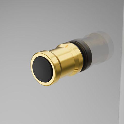 Str&oslash;mberg Noma 180 nichefolded&oslash;r 800mm - H&oslash;jre - Poleret messing